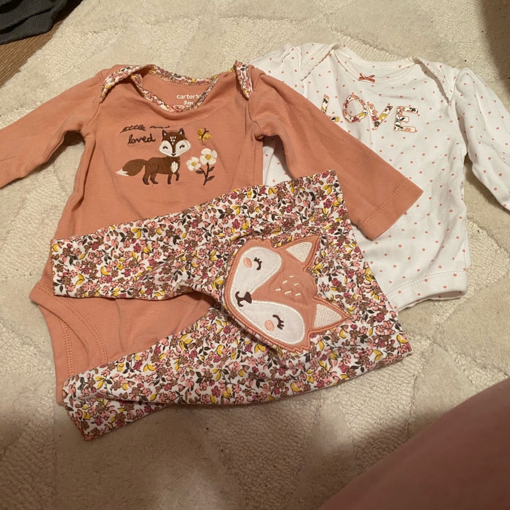 3 Piece Fox Set - Carters